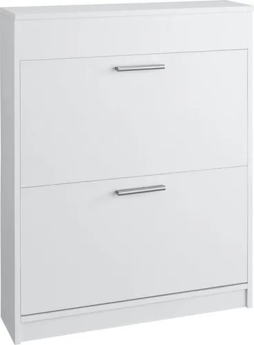 Schuhschrank OTTO HOME "Bill", weiß, 75cm breit - Praktischer Schuhschrank mit 3 Klappen und 3 Fächern für eine optimale Aufbewahrung. Ideal für ein ordentliches Zuhause und einfach zu montieren.