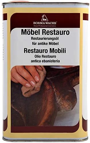 1000ml Möbel-Restaurationsöl für Helles Holz - Hochwertiges Möbel-Restaurationsöl für die Pflege und Erneuerung von Massivholz. Beseitigt Kratzer und bringt den Glanz Ihrer Möbel zurück. Ideal für antike Stücke, die eine besondere Behandlung benötigen.