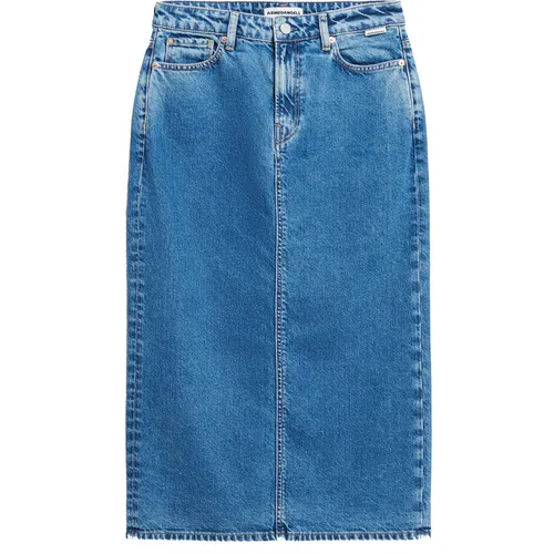 ARMEDANGELS Damen Jeansrock KAALYKE Slim Fit - Röcke für Damen, gefertigt aus 100% recycelter Baumwolle für nachhaltigen Style und hohen Tragekomfort.