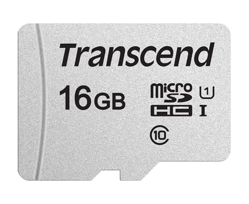 Transcend Highspeed 16GB micro SDXC/SDHC Speicherkarte (für Smartphones, etc. und Digitalkameras) / Class 10, UHS-I – TS16GUSD300S-A (mit Adapter)