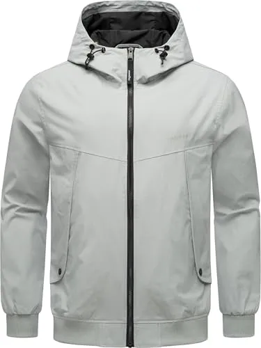 Ragwear Tyller Outdoorjacke – Leichte Übergangsjacke mit Kapuze in Grau 4XL - Funktionsjacken, windabweisend und ideal für wechselhaftes Wetter, mit lässigem Schnitt und praktischen Reißverschlusstaschen.