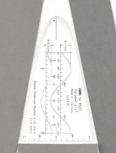 Möbius + Ruppert M + R Parabelschablone transparent 85070200
