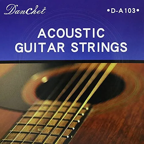 Danchet A103 Saiten für Akustikgitarre, Bronze, mittelleicht, 1 Set