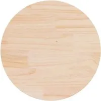 vidaXL Tischplatte Ø70x2,5 cm aus massivem Kiefernholz - Zubehör für Möbel: Robuste und langlebige Tischplatte aus unbehandeltem Kiefernholz, ideal für Esstische und Couchtische, leicht zu reinigen und vielseitig einsetzbar.