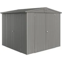 Biohort Zusatztür für Gerätehaus Europa 172 x 148 cm Quarzgrau-Metallic - Erleichtern Sie den Zugang zu Ihrem Gerätehaus mit der funktionalen Biohort Zusatztür. Sie bietet eine Doppelflügeltür mit sicherem Schloss und integriertem Ordnungssystem für eine übersichtliche Aufbewahrung.