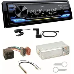 JVC KD-X472DBT Digitalradio Einbauset für Seat Ibiza, Arosa, Cordoba - Vollständiges Einbauset mit JVC KD-X472DBT Autoradio, USB-Anschluss und DAB-Antenne. Ideal für nahtlosen Einbau in Seat-Modelle, inklusive Bluetooth-Freisprechfunktion und hoher Audioqualität.