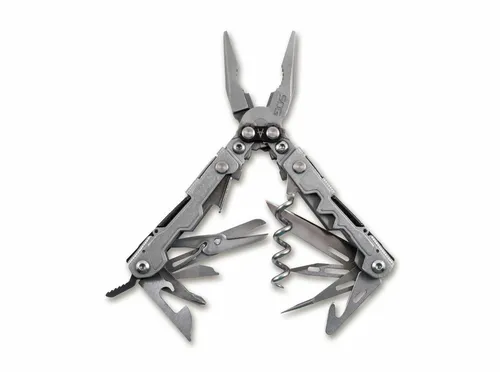 SOG PowerAccess Deluxe Multi-Tool grau - Multitool für Reisen, Camping und Outdoor-Aktivitäten; bietet vielseitige Funktionen und ist der perfekte Begleiter für Abenteuer.