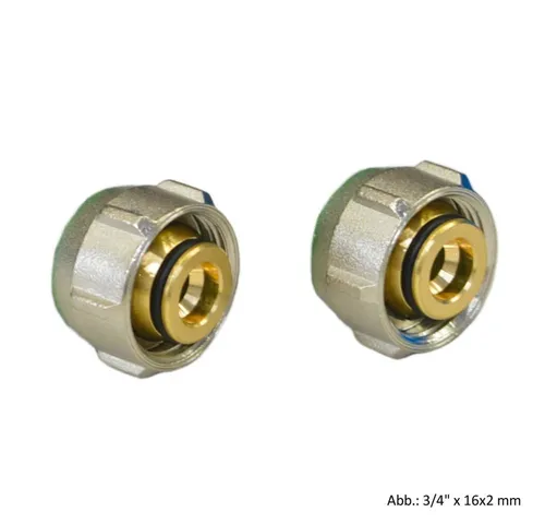 Simplex Armaturen Heizkörper Simplex Anschluss-Set A 3, 3/4" x 12mm für Kunststoff- und Metallverbu