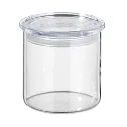 BOHEMIA Cristal Vorratsdose Simax 400 ml Kristall, Kristalloptik Transparent Klar S (Small)