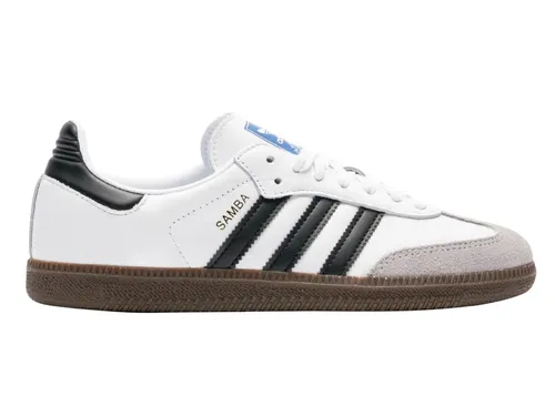 adidas Herren Samba Og Gymnastikschuhe - Stilvolle Sneaker in Weiß - Herren-Sneaker mit authentischem Samba-Design und Vintage-Sohle, ideal für einen sportlichen Look. Fällt klein aus, daher eine Größe größer bestellen!
