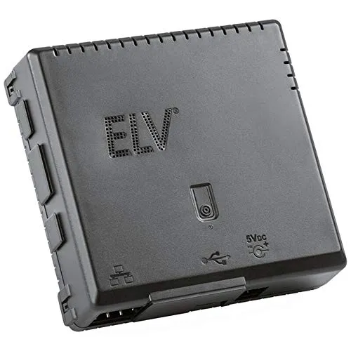 ELV Bausatz Gehäuse RP-Case für Raspberry Pi und RPI-RF-MOD Funk-Modulplatine, schwarz