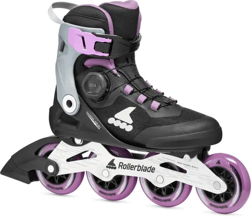 ROLLERBLADE MACROBLADE 84 BOA W Inline Skate 2026 - Der MACROBLADE 84 BOA W Inline Skate bietet Skaterinnen einen komfortablen Fitness-Skate mit präziser Passform dank BOA Fit System. Atmungsaktives Obermaterial und verbesserter Halt sorgen für ein tolles Skating-Erlebnis.