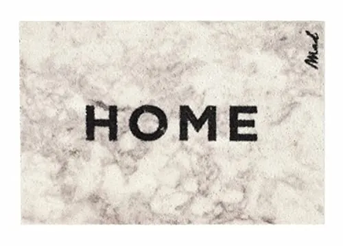 Mad about Mats Fußmatte Blink - Schmutzfangmatte mit Spruch Home, 50 x 75 cm - Hochwertige Fußmatte in Marmor Optik, rutschfest und maschinenwaschbar. Ideal für Indoor & Outdoor, bringt Stil und Freude in jeden Eingangsbereich.