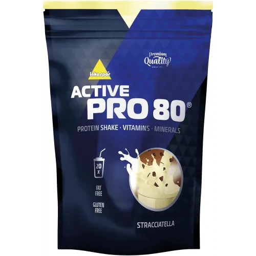 inkospor Active Pro 80 Stracciatella 500 g - Protein Shake für Muskelaufbau, mit leckerem Stracciatella-Geschmack und hoher Eiweißkonzentration für optimale Regeneration.