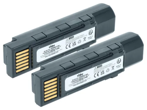 vhbw 2x Akku Ersatz für Datalogic TW18050652, 128004721, BT-47, RBP-GM45 für Barcodescanner POS (3400 mAh, 3,7 V, Li-Ion)