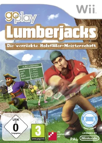 Lumberjacks verrückte Holzfäller-Meisterschaft - Unterhaltsames Partyspiel für bis zu 4 Spieler mit 15 herausfordernden Holzfäller-Events und Unterstützung für das Wii Balance Board. Wähle aus über 15 Charakteren oder deinem eigenen Mii!