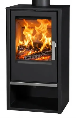 EEK A+ Kaminofen Victoria Capri - 7,61kW - Kaminofen für den Innenbereich mit 80,54% Wirkungsgrad, ideal für gemütliche Wärme und modernes Design in jedem Raum.