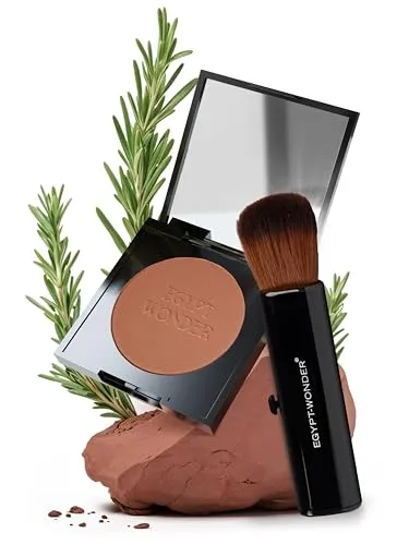 EGYPT-WONDER® Make Up Set Pearl Mineralpuder 10g mit Pinsel - Make-Up - Das Original seit 1980 für den perfekten Teint I Mineral Powder für jeden Hauttyp I Highlighter & Bronzing Make Up