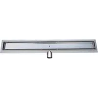 Glasdeals Befliesbare Edelstahl-Duschrinne 60 cm Grau - Hochwertige befliesbare Duschrinne aus Edelstahl für moderne, bodengleiche Duschen. Mit Einleger für eine elegante Optik, korrosionsbeständig und pflegeleicht. Ideal für stilvolle Badezimmergestaltung.