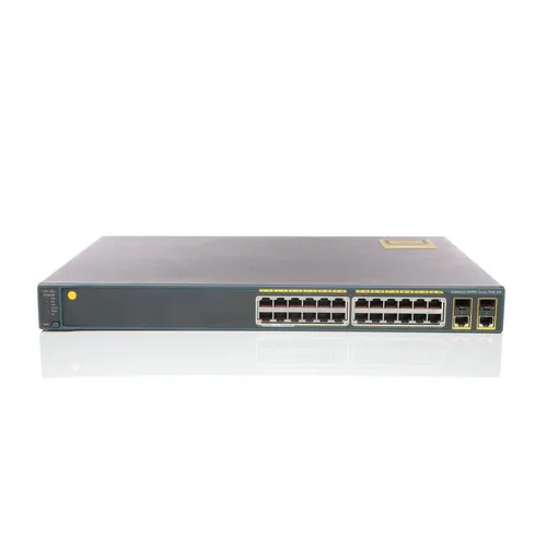 Cisco WS-C2960-24PC-L Switch - 24 Ports Managed - Netzwerk-Switch mit 24 PoE-Anschlüssen, ideal für zuverlässige Netzwerkverbindungen in Unternehmen, energieeffizient und rackmontierbar.