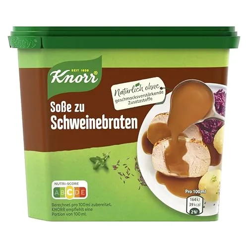 Knorr Soße zu Schweinebraten leckere dunkle Soße ohne geschmacksverstärkende Zusatzstoffe 234 g 1 Stück