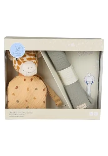 Sterntaler Träumli-Set Geburt Giraffe Kaya - Schmusetuch-Set mit Giraffe Kaya, ideal als Geschenk zur Geburt, liebevoll verpackt und perfekt für die ersten Lebensmonate.
