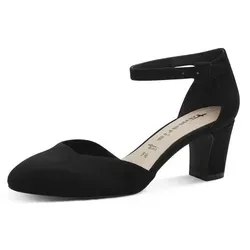 Tamaris Pumps schwarz 39 EU - Modische Pumps in Schwarz mit 3 cm Absatzhöhe und bequemem Riemenverschluss, ideal für elegante Anlässe oder den Alltag.