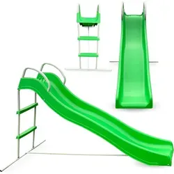 HyperMotion Rutsche Kinderrutschbahn, Große Gartenrutsche für Kinder ab 3 Jahren - Gartenrutsche mit stabiler Leiter, ideal für den Garten und sorgt für stundenlangen Spielspaß, max. 45kg Traglast.
