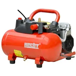 HECHT 20171 Flüsterkompressor | 8bar | 1100W | Ölfrei und leise - Kompressoren: Extrem leiser Betrieb mit nur 67 dB(A) für Arbeiten in Innenräumen, wartungsfrei und ölfrei für umweltfreundliche Nutzung.