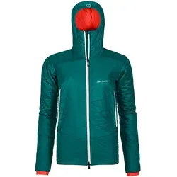 Ortovox Westalpen Swisswool Jacket Women - Pacific Green (XS) - Funktionsjacke für alpine Abenteuer, wind- und wasserabweisend mit Swisswool-Isolation für optimale Wärme und geringes Packmaß. Ideal für Klettern und Skitouren.