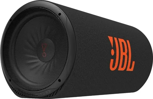 JBL BassPro Tube 12 Zoll Subwoofer - Car-HiFi-Lautsprecher mit 450W Max-Leistung, ideal für kraftvollen Bass im Auto und ausgestattet mit praktischer Fernbedienung für einfache Lautstärkeregelung.