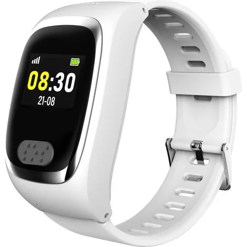 James B8 (Weiss) Notruf- und Sicherheitsuhr für Senioren - Smartwatch mit Sturzerkennung, Notruf-Knopf & GPS-Ortung für Sicherheit im Alltag. Inklusive SIM-Karte und monatlichem Tarif für Notrufe in der EU.