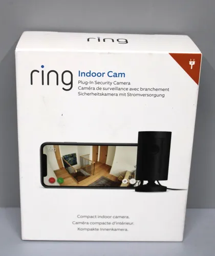 Ring Indoor Cam Wireless Überwachungskamera - Schwarz ,NEU