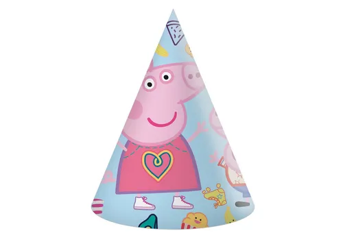 Procos Hängedekoration Partyhüte Peppa Pig, 6 Stück