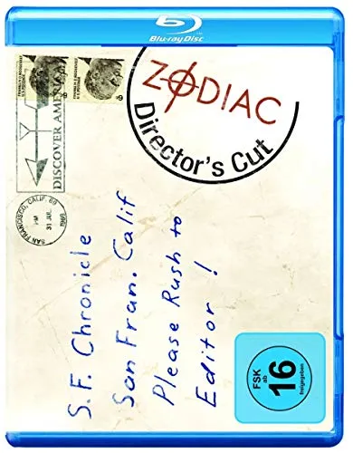 Zodiac - Die Spur des Killers [Blu-ray] [Director's Cut] - Spannender Thriller über einen Serienkiller, freigegeben ab 16 Jahren, ideal für Fans von Kriminalfilmen.