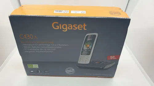 Gigaset C430A - Schnurloses DECT-Telefon mit Anrufbeantworter - Festnetztelefon mit großem TFT-Farbdisplay und ECO DECT Technologie für reduzierten Energieverbrauch, ideal für stilvolle Kommunikation.
