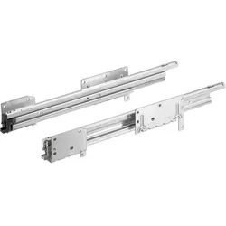 Hettich Schubkasten Auszugsführung Quadro Duplex 25, rechts - Vollauszug für Schreibtisch-Container, Tragkraft bis 25 kg, Einbautiefe 730 mm, ideal für reibungsloses Öffnen und Schließen von Schubladen.