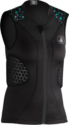 BODY GLOVE BG POWER-PRO Protector Vest - Women BLACK/BLUE - L - Protektoren für Frauen mit innovativem BIOFLEX HOLE SYSTEM, das optimale Passform und Schutz bietet. Atmungsaktive Materialien regulieren die Körpertemperatur für höchsten Tragekomfort beim Sport.