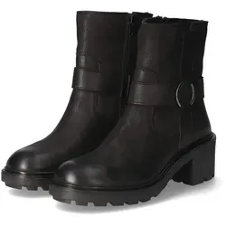 BULLBOXER Damen Boots 6RF0091402 aus Leder in Schwarz - Gr. 41 - Stylische Damen Boots aus atmungsaktivem Echtleder mit gepolstertem Fußbett und praktischem Reißverschluss für hohen Tragekomfort und vielseitige Kombinationsmöglichkeiten.