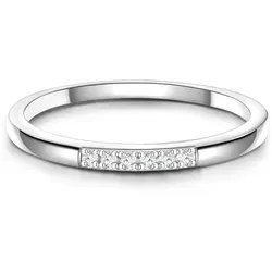 Glanzstücke München Damenring 50080733 aus 925er Silber - Eleganter Fingerring aus 925er Silber, Größe 52 - perfekt für stilbewusste Frauen, die zeitlose Schönheit schätzen.