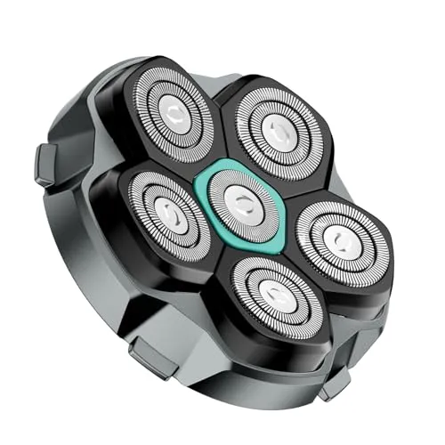 Kensen 6D Kopfrasierer Ersatzrasierkopf für Herren - Einfache Montage dank Magnet- und Schnappdesign. Der 6D-Rasierkopf passt sich perfekt an die Kopfkonturen an und sorgt für eine gründliche, komfortable Rasur.