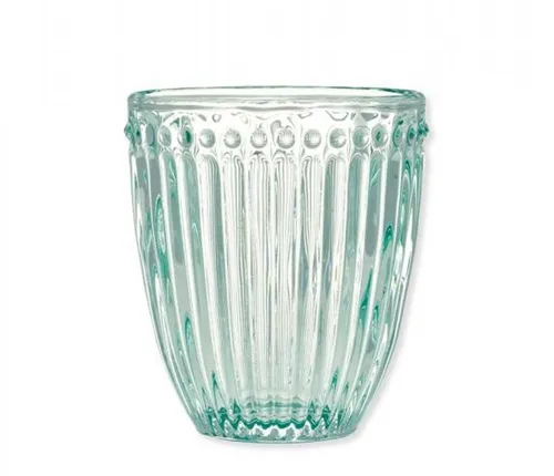 Greengate Glas ALICE MINTGRÜN Wasserglas 300 ml Trinkglas Saftglas COOL MINT