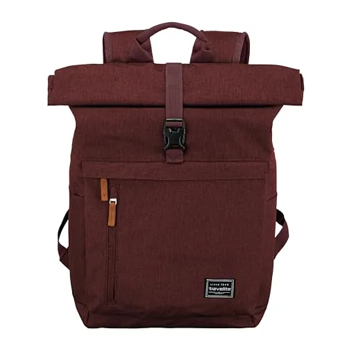 Travelite Handgepäck Rucksack - 15,6 Zoll Laptop Rucksack mit Rolltop-Funktion, 35L Volumen und Trolley Sleeve für perfekten Tragekomfort auf Reisen