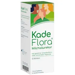 Kadeflora Milchsäurekur 17.5 G - Arzneimittel zur Regeneration der Vaginalflora mit 7 praktischen Einmal-Applikatoren. Unterstützt das natürliche Gleichgewicht und lindert Symptome einer bakteriellen Vaginose.