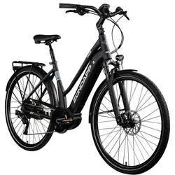 E-Bike ZÜNDAPP "X400" Gr. 48, schwarz - E-Bikes: Vielseitiges Trekkingrad mit Bosch Antrieb und 500 Wh Akku für hohen Fahrkomfort und lange Reichweite bis 145 km.