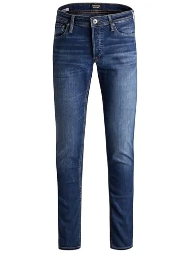JACK & JONES Jjiglenn Jjoriginal Am 814 Noos Jr Jeans - Herren-Jeanshosen mit Slim-Fit und super-stretch Denim für optimalen Tragekomfort, ideal für jeden Anlass und nachhaltig durch die Better Cotton Initiative.