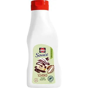 Schwartau Gastro Dessert Sauce Schokolade vegan 760ml - Leckere Schokoladensauce für Desserts, ideal zum Verfeinern von Eis und Süßspeisen. Genießen Sie die vegane Variante in der praktischen 760ml-Packung.