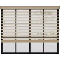 Cocoon Home Concepts Holz Jalousien 80 x 175 cm - 50mm Lamellen Naturel - Elegante Holzjalousien aus robustem Paulownia-Holz mit authentischer Maserung. Die breiten 50-mm-Lamellen ermöglichen eine individuelle Lichtregulierung und schaffen eine stilvolle Atmosphäre in jedem Raum.