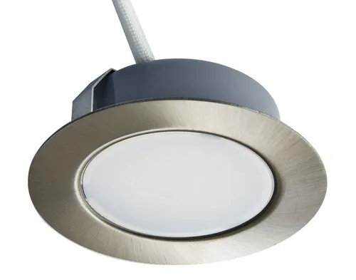 Möbeleinbauleuchte Möbel Licht Lampe Trango Edelstahl-Look 12 Volt TGG4E-012