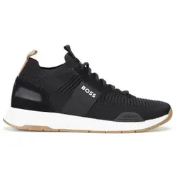 BOSS Titanium_Runn Slip-On Sneaker - Sportlicher Freizeitschuh mit elastischem Einstieg für einfaches An- und Ausziehen, ideal für den Alltag.